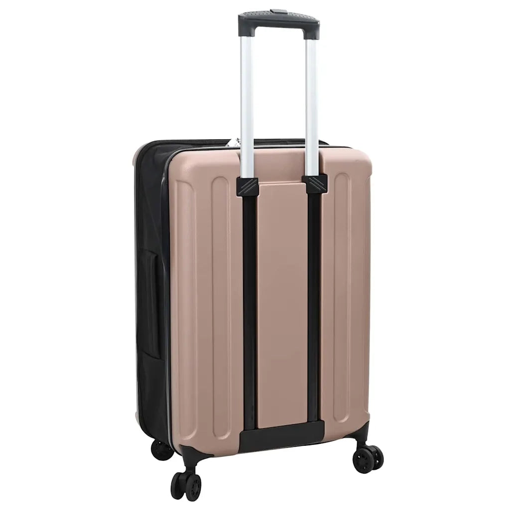 Valigia con blocco oro rosa 43 x 27 x 66 cm Plastica ABS 42006239