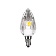 Lampadina LED cristallo 4W E14 C37 4000K 500lm Eko-Light