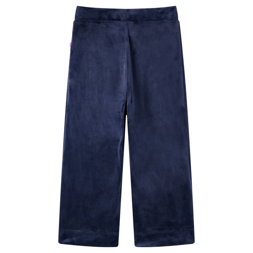 Pantaloni da Bambino in Velluto Blu Scuro 92 14399
