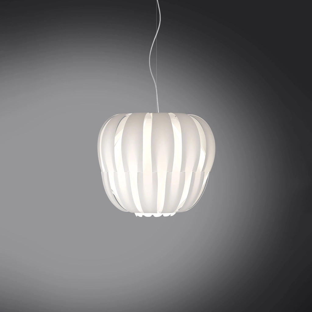 Sospensione Da Esterno Moderna Queen Polilux ® Bianco 1 Luce E27 D40Cm