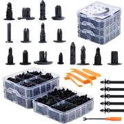 Set di Rivetti Auto Rosfix – 620 Pezzi in Scatola di Plastica | Nylon Resistente, 16 Misure