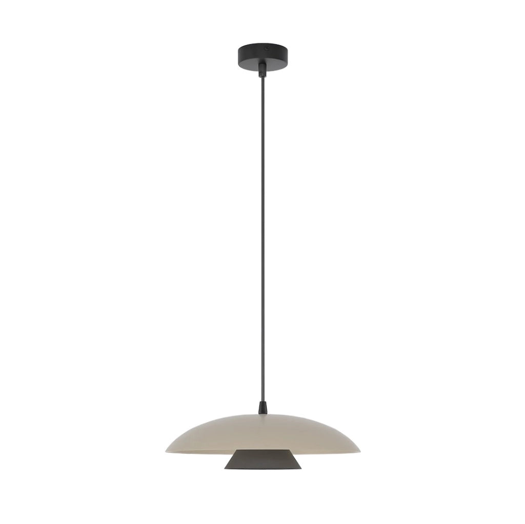 Lampada sospesa Babel beige/nero 1xGX53 Emibig