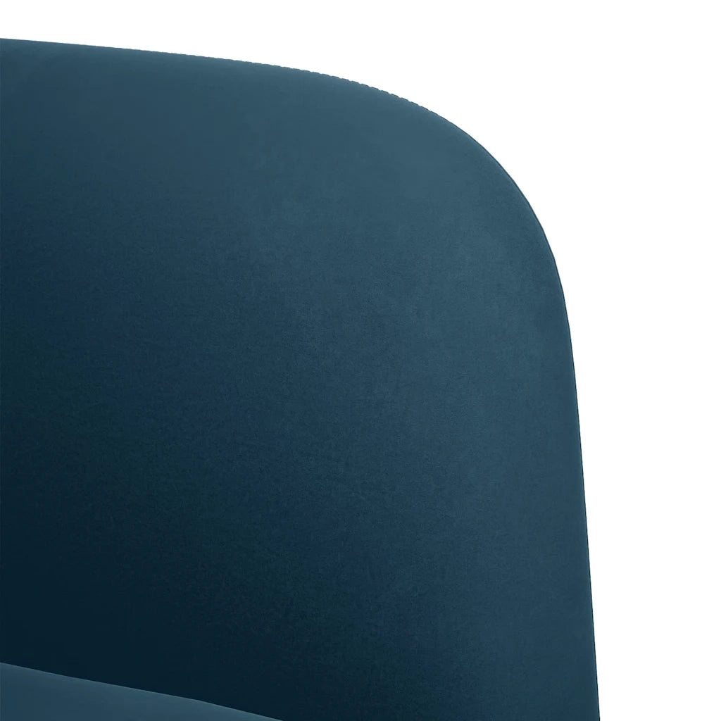 Divano Sedia con Braccioli Blu 54 cm in Velluto 4100577