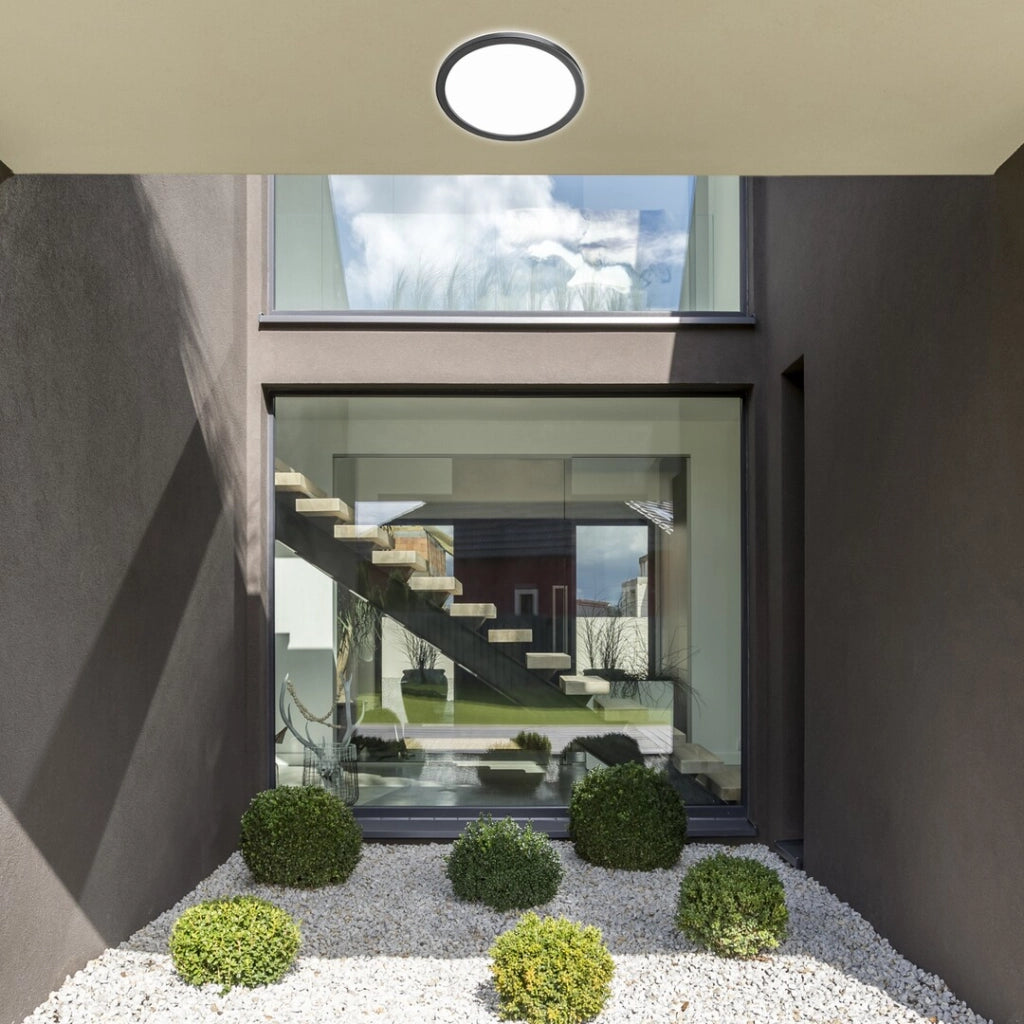 Plafoniera esterna LED dimmerabile Inverness 15W IP44 nera