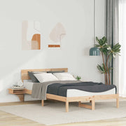 Struttura del letto Marrone 140 x 190 cm Pino massello 873451