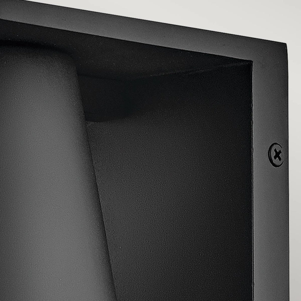 Applique esterna nera HANS, cono, GU10 8W IP44 Hinkley