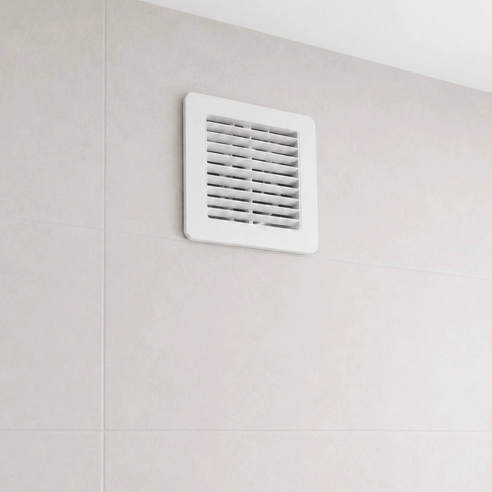 Aspiratore elicoidale da muro 150 mm con griglia piatta