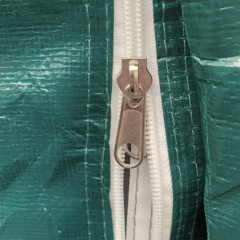 Garage per Moto e Biciclette 2.4x2 m ¨C Minimal ¨C Verde, Metallo e Tessuto PE