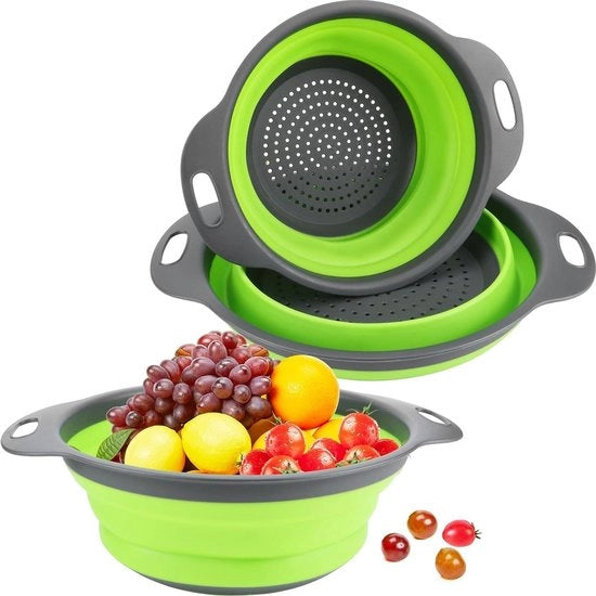 Filtro a sifone in silicone pieghevole - incluso 3 pezzi - verde