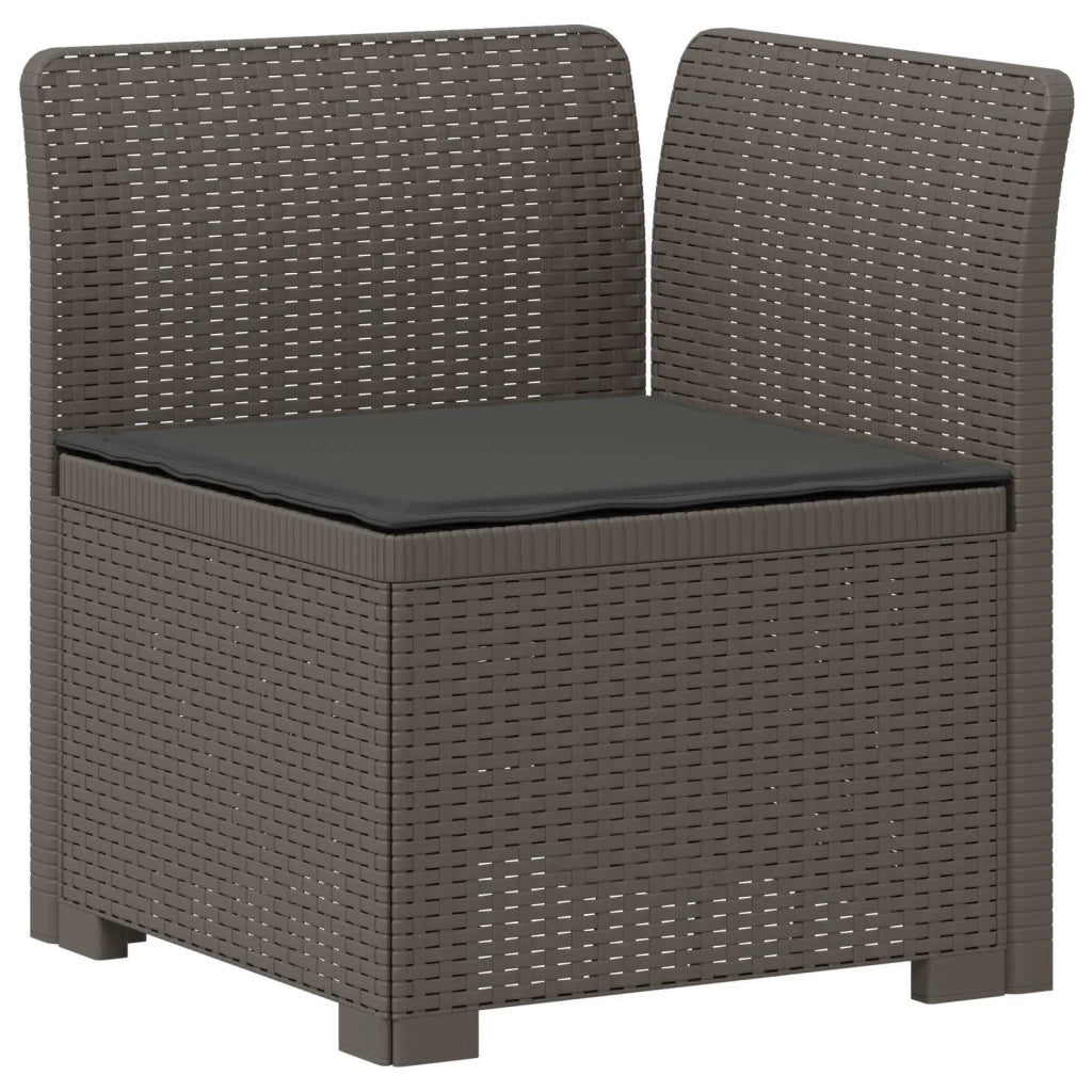 Divano da esterno-Divano da Giardino a 2 Posti con Cuscini Aspetto Rattan PP 805366