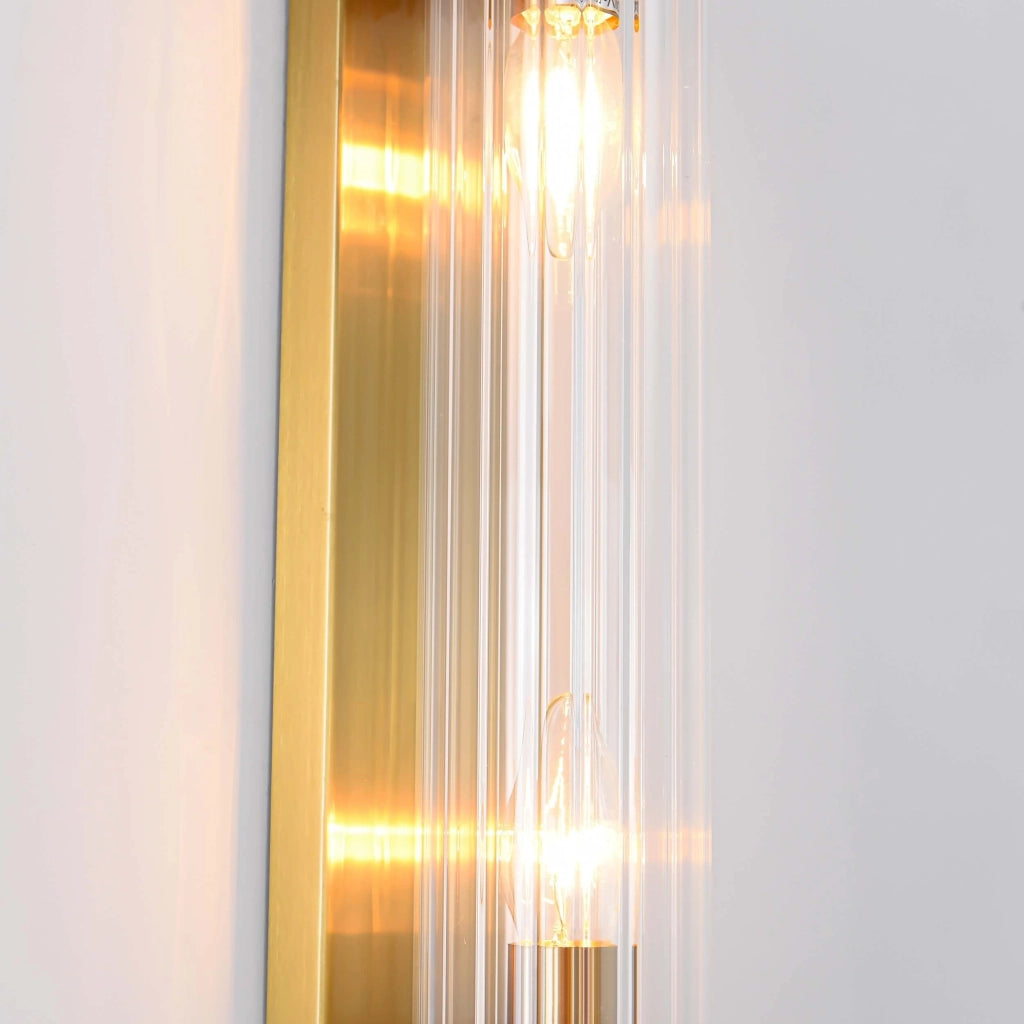 Applique Lorenzo oro 2xE14 vetro metallo Light Prestige
