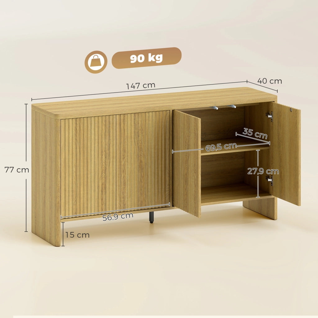Buffet ¨C zephmum ¨C quercia, 147x40x77 cm