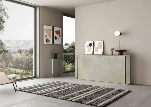 Letto singolo a scomparsa Kando con materasso cashmere