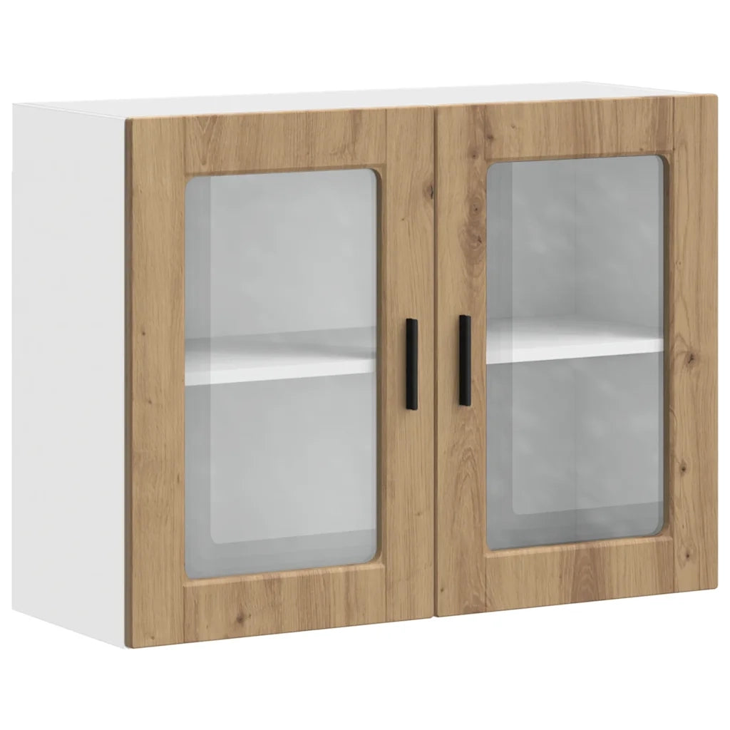 Pensile da Cucina | Mobile da Cucina con Porta in Vetro Porto Rovere Artigianale