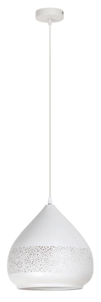 Lampada a sospensione Rabalux Kaia bianca Ø27 E27 1 luce