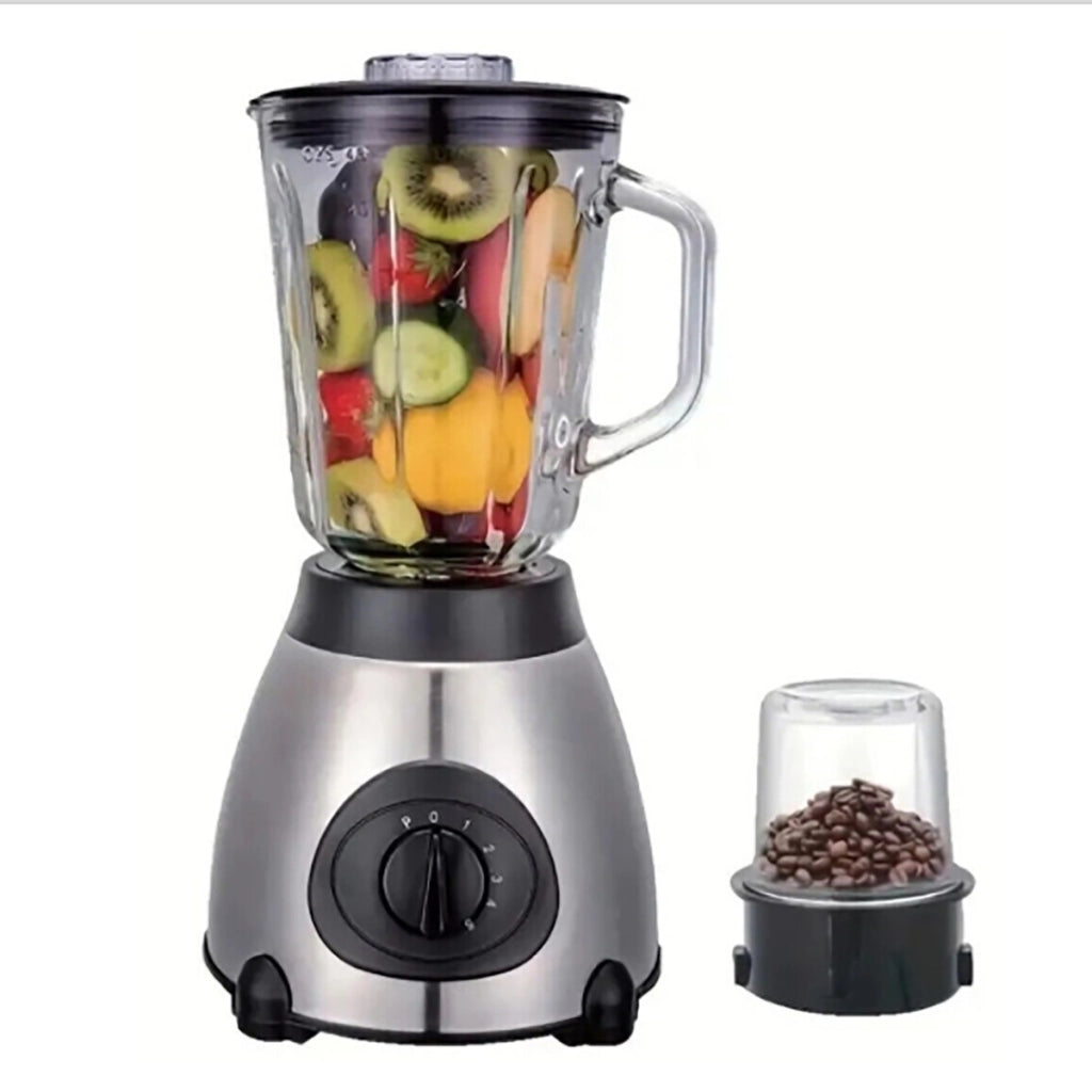 FRULLATORE ELETTRICO 2 IN 1 MACINA CAFFE TRITATUTTO 800W MIXER FRUTTA 1.5L 0471