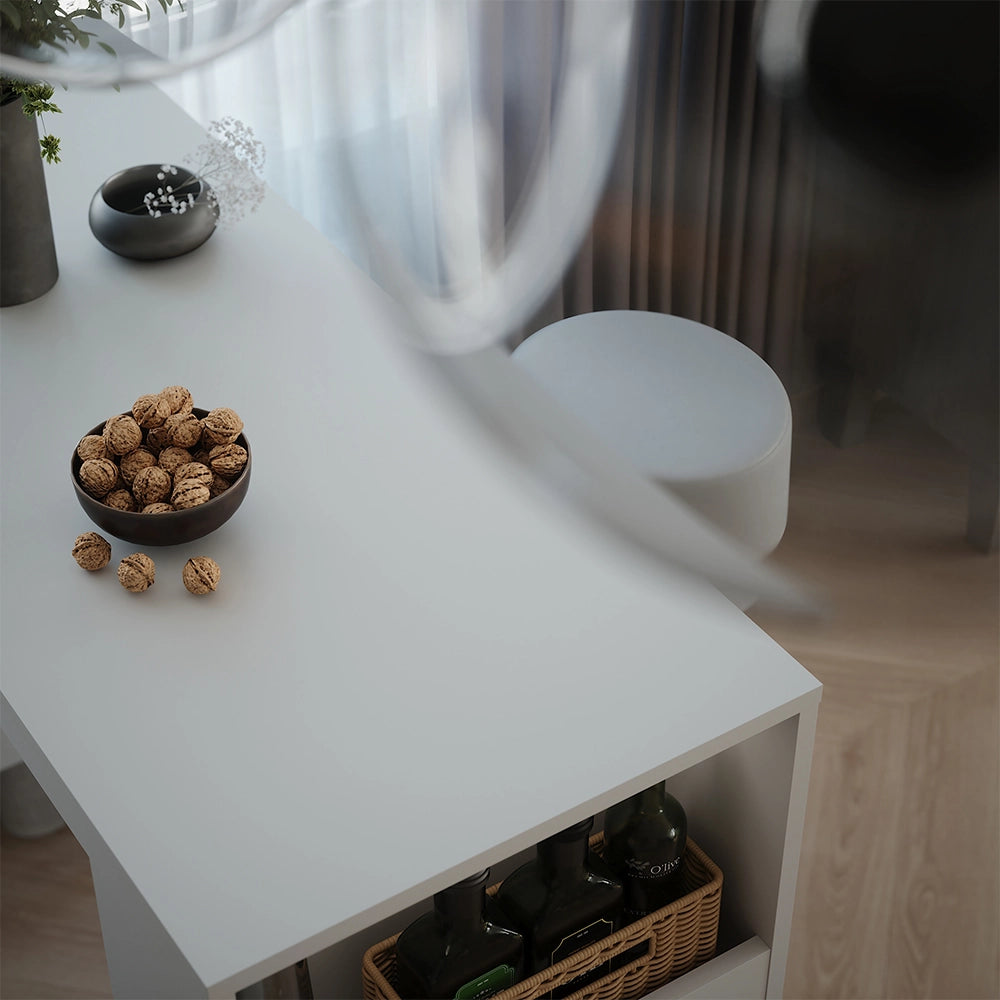 Vicco tavolo bar con sgabelli Bianco 45 x 110 cm con 2 sgabelli da bar
