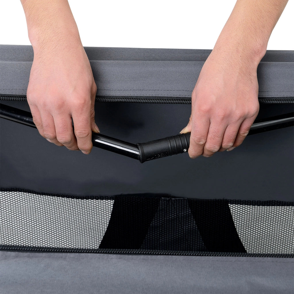 Borsa di Trasporto Pieghevole per Cani e Gatti Cuccia Large - Grigio pro.tec