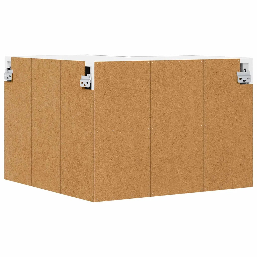 Pensile da cucina | Mobile angolare per parete LUCCA Nero 57 x 57 x 40 cm