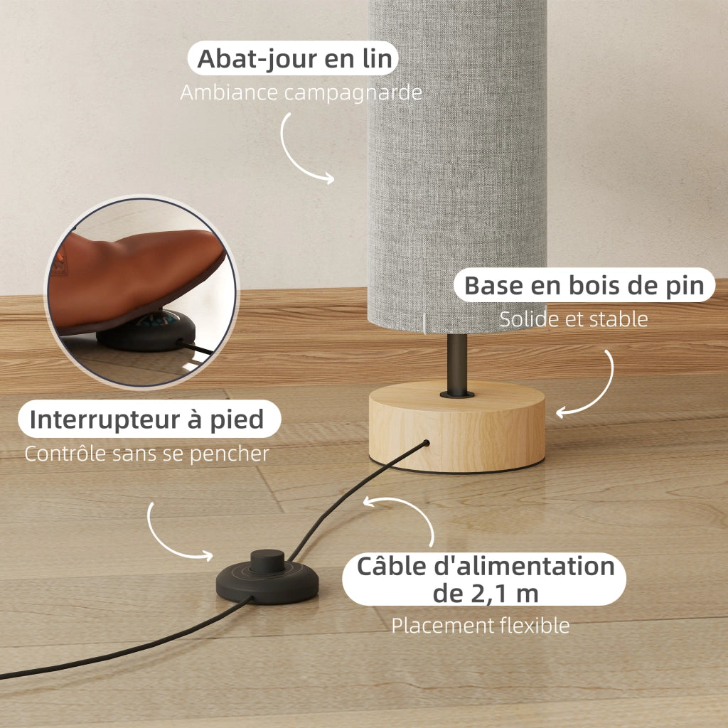 Lampada da terra ¨C Minimal ¨C grigio 120 cm
