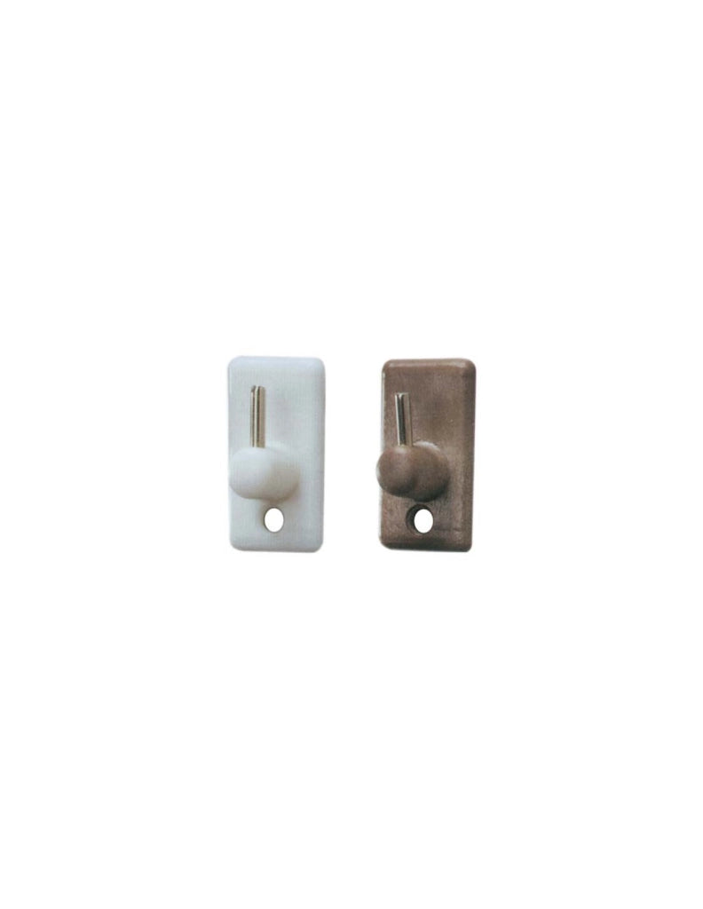 GANCIO PER BRIS-BRIS IN PLASTICA/ACCIAIO Bianco - 100 pezzi