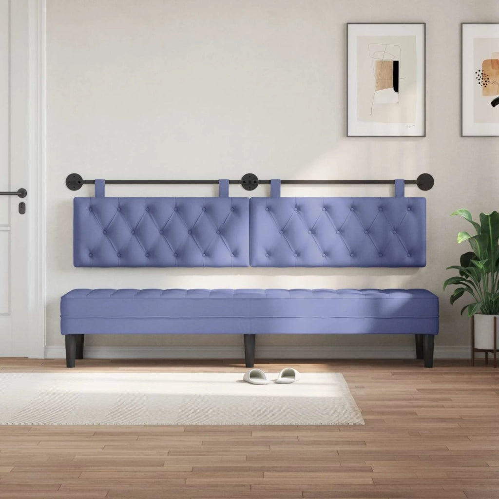 Testiera | Testata sospesa Blu jeans Tessuto