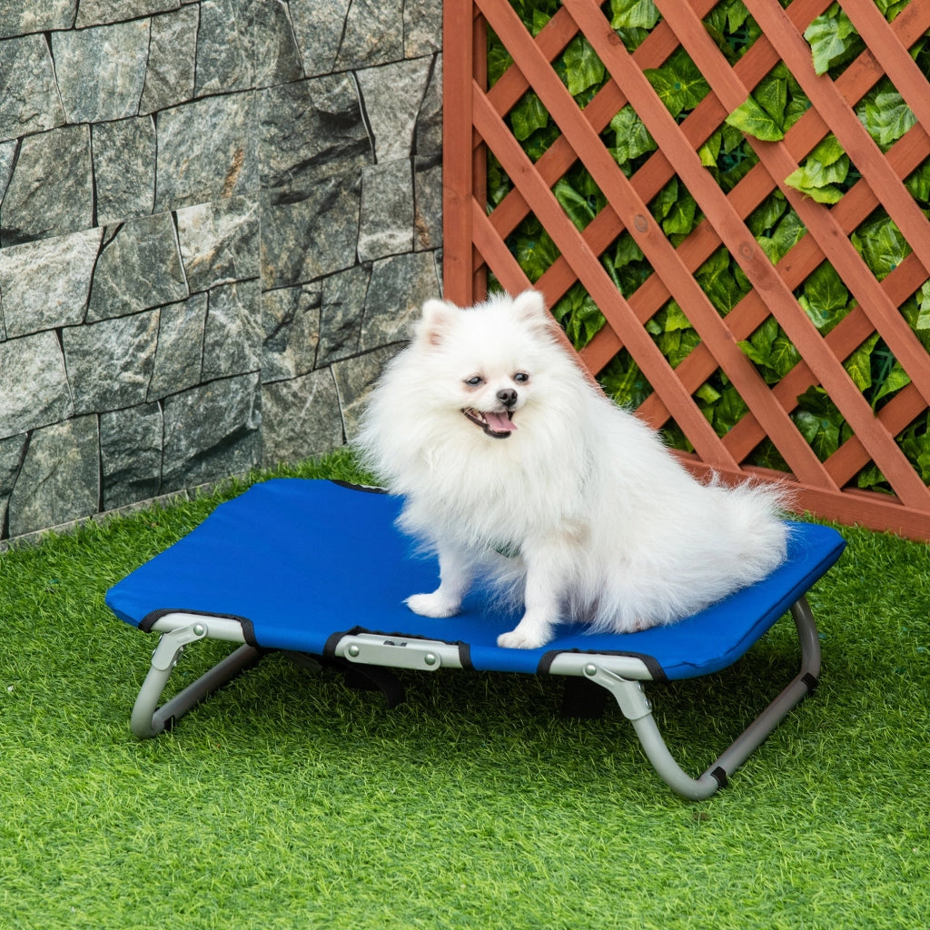 Brandina Cuccia Pieghevole in Tessuto Oxford per Cani Blu 59x46x15 cm