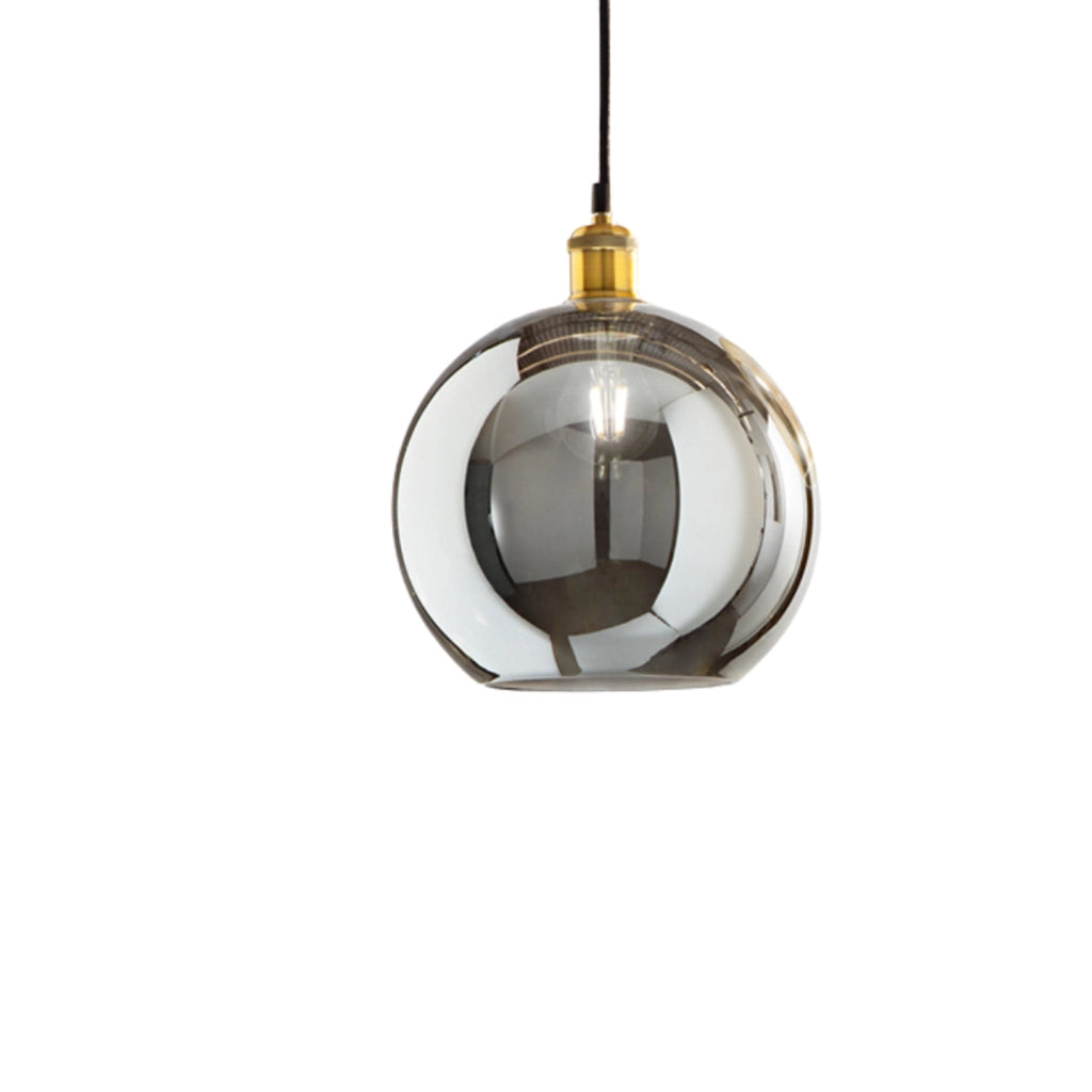 Vetro Sphere Fumè Specchiato D25 Foro E27