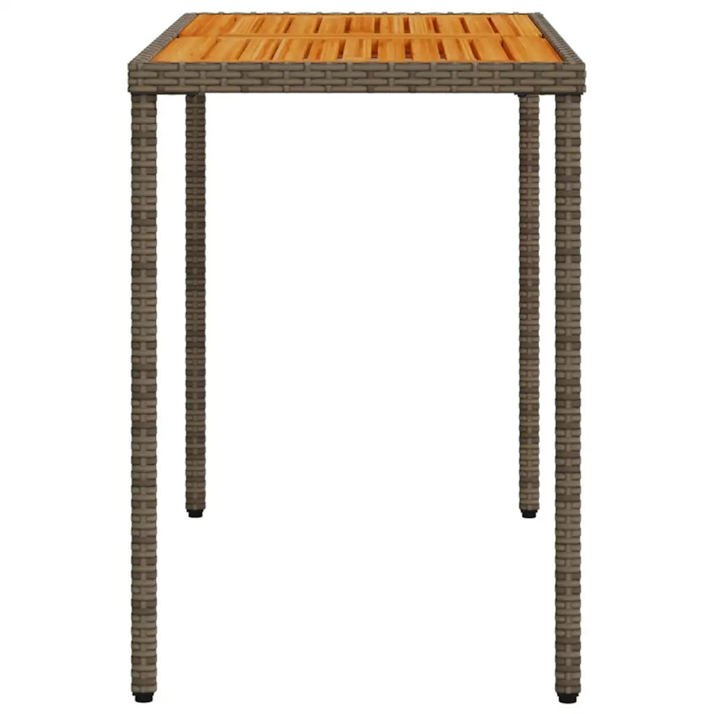 Set da Pranzo da Giardino 5 pz con Cuscini in Polyrattan Grigio 365086