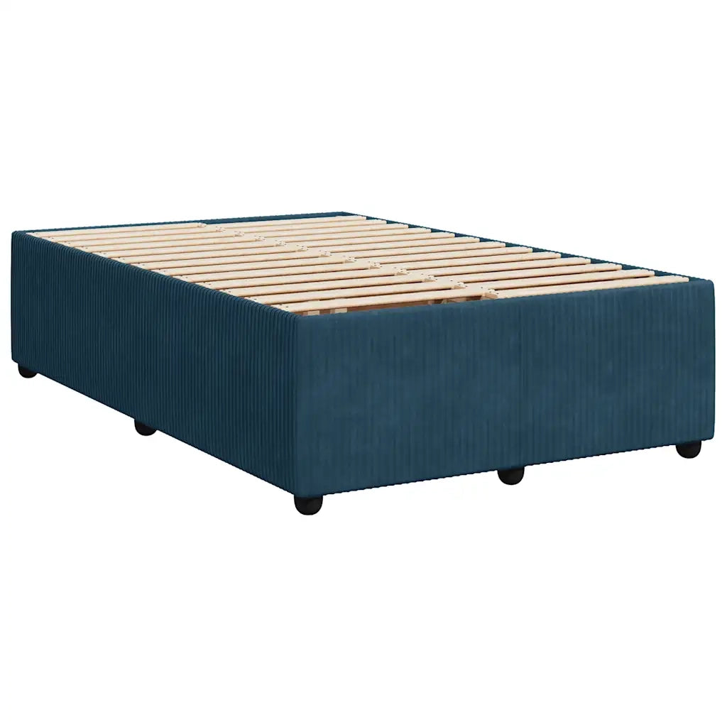 Giroletto a Molle con Materasso Blu 120x200 cm in Velluto 3294614