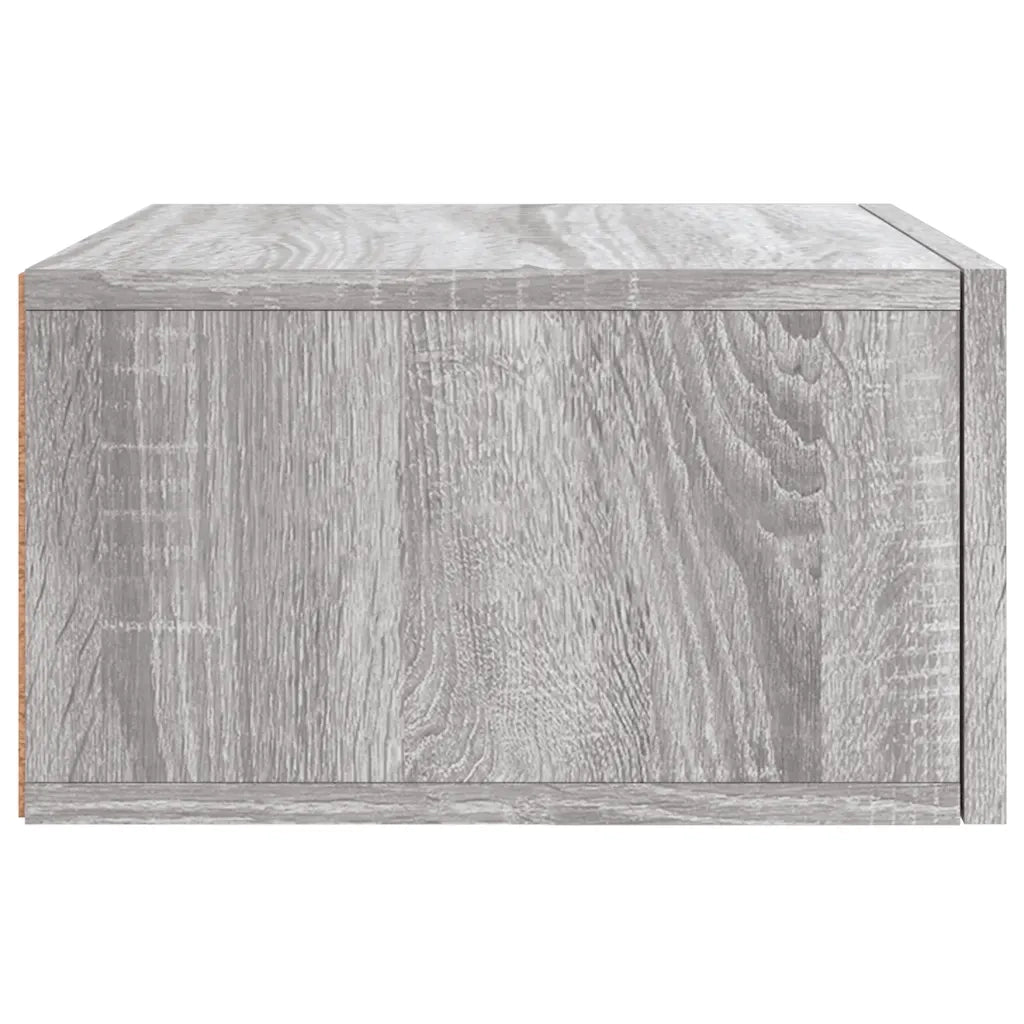 Comodini a Muro 2 pz Grigio Sonoma 35x35x20 cm 829865