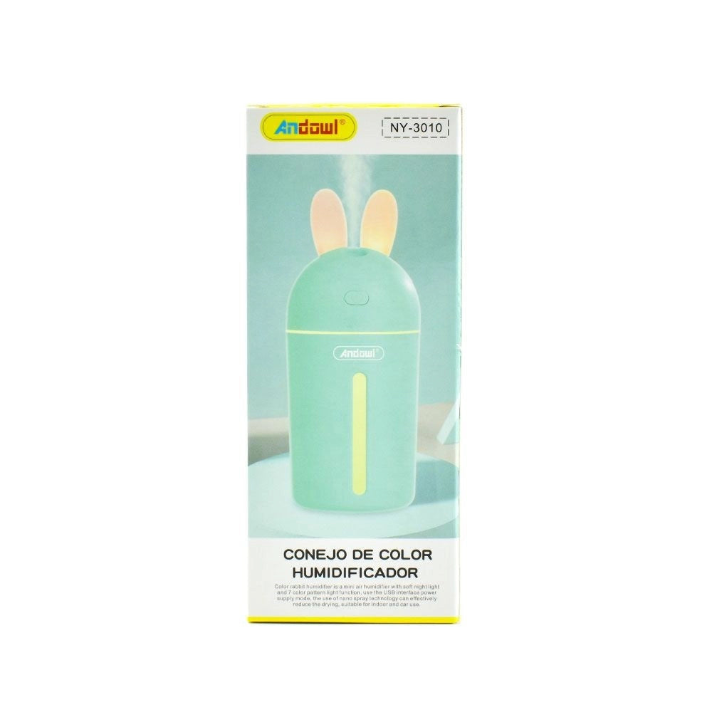 Trade Shop - Diffusore Aromi Umidificatore 35ml/h Usb Luce Notturna Auto Casa Bunny Ny-3010 -