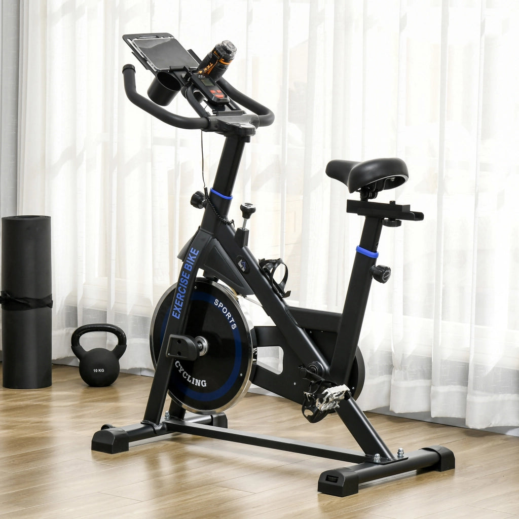 Cyclette con Resistenza Regolabile ¨C Xylo ¨C Volano 8 kg, Display LCD, Manubrio e Sedile Regolabili, Blu