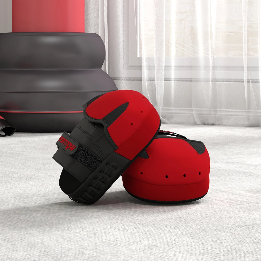 Manopla da Boxe MMA Muay Thai Curva ¨C Minimal ¨C Rosso