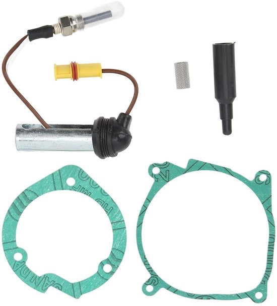 Set di riparazione per accendigas 24 V - Lampada di riscaldamento - Giunzioni ermetiche - Set di filtro - Accendigas ceramica - Pre-riscaldamento motore/cabina - Set di riscaldamento