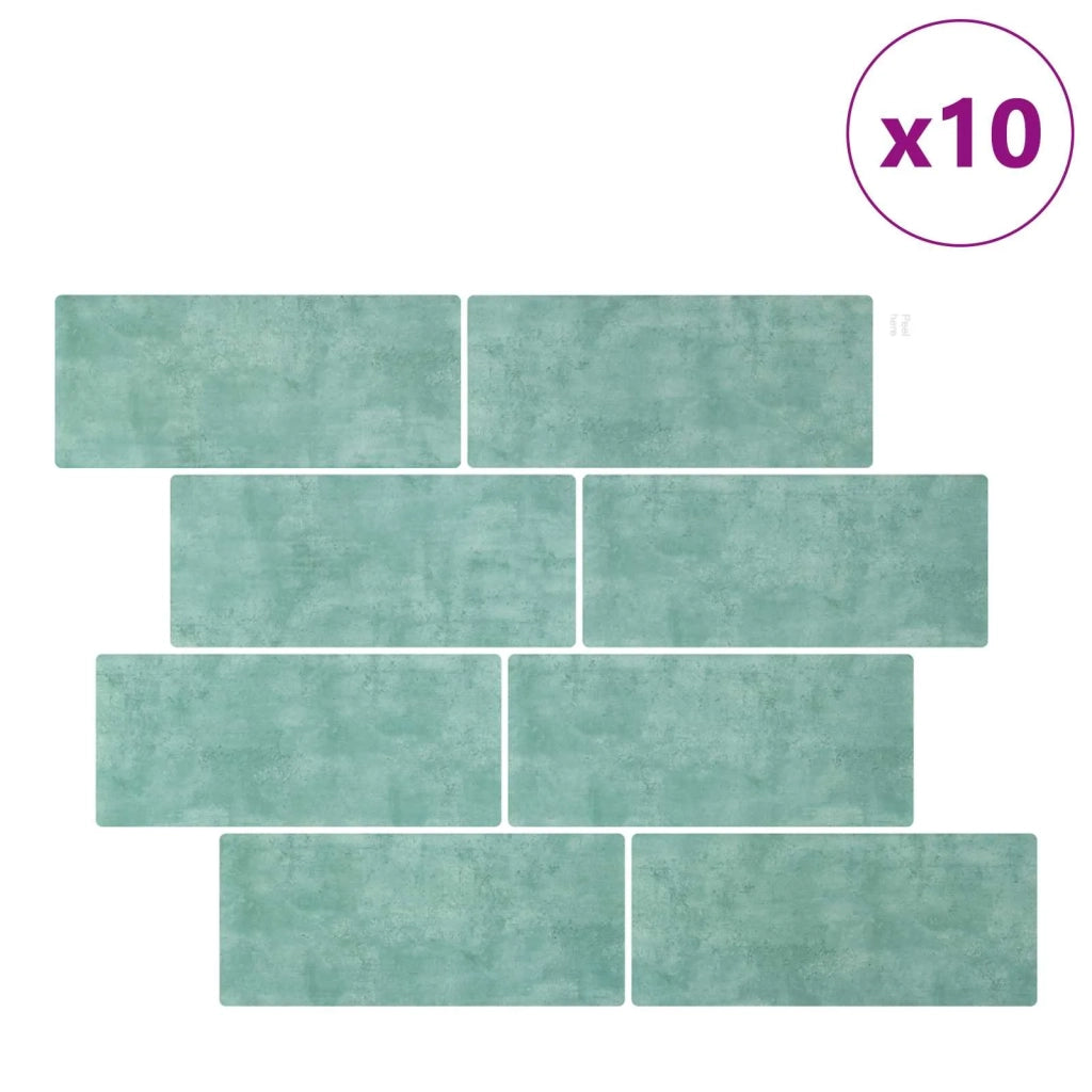 Piastrella subway 10 pcs Grigio Verde 29 x 21 cm 42046150