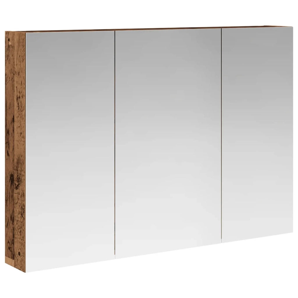 Mobiletto per specchio da bagno con lo scaffale Legno vecchio 889125