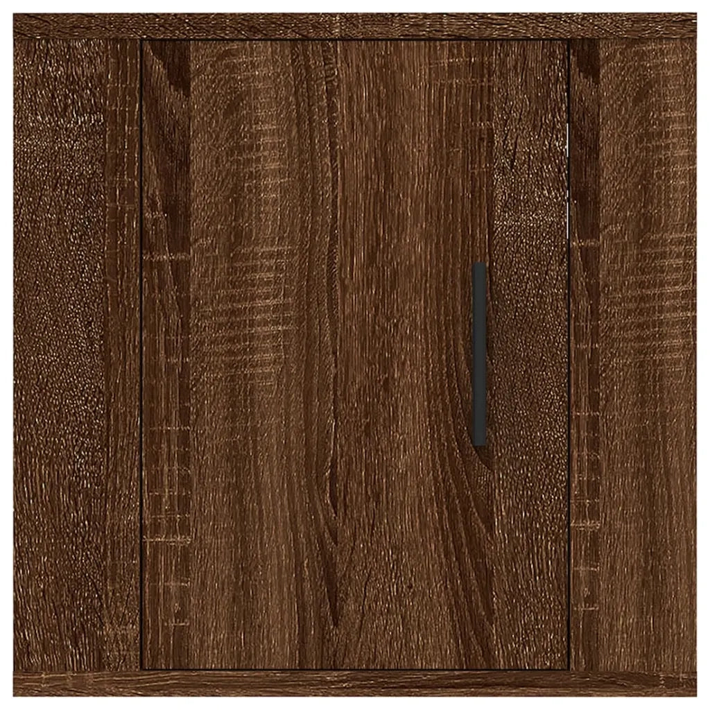 Mobili Porta TV a Parete 2 pz | Armadietto TV | Mobile Porta TV Rovere Marrone 40x34,5x40 cm