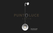 APPLIQUE OTTONE SAT. 1 LUCE VETRO FUME' 1194OS-A-FU