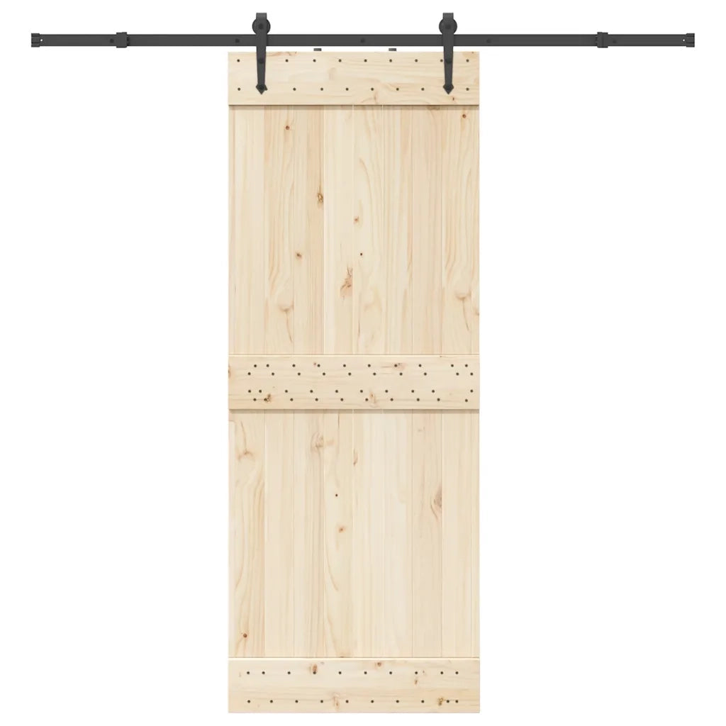 Kit di Binari per Porte Scorrevoli 213,5 cm Acciaio Nero 4009705