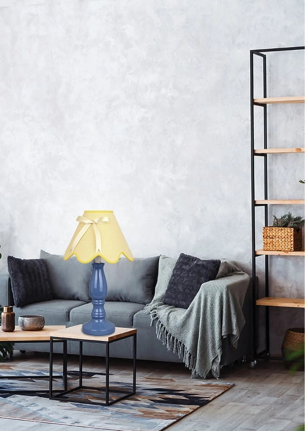 Lampada da tavolo Candellux Lola 41-63472 blu ceramica