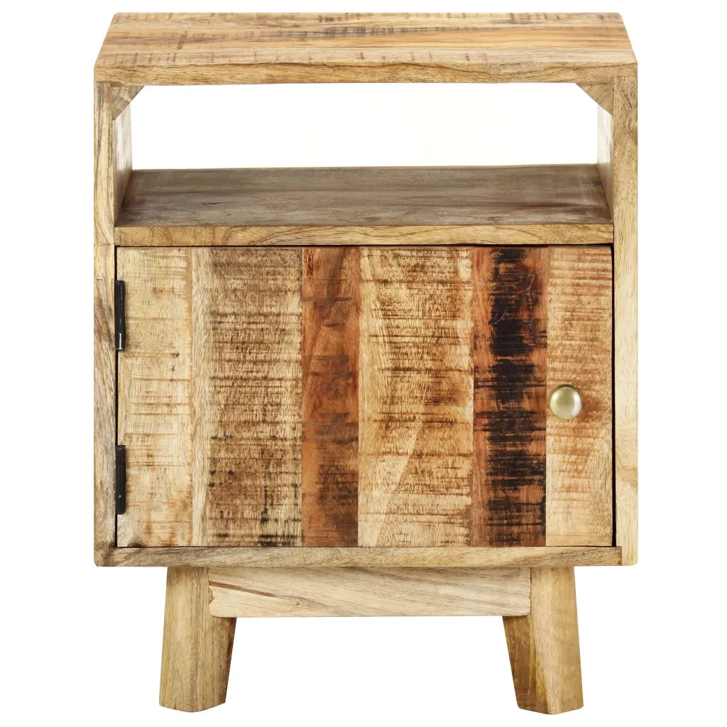 Comodino 40x30x50 cm in Legno di Mango Grezzo 320928