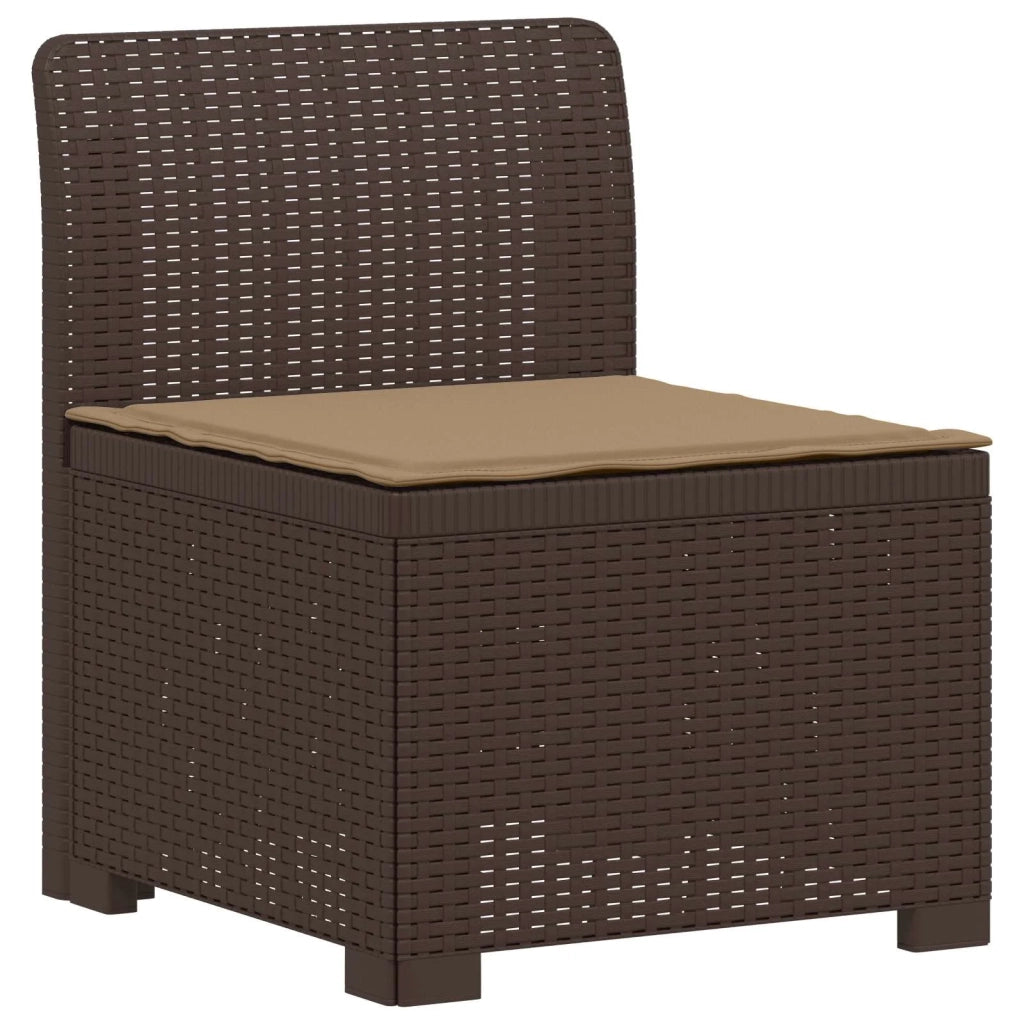 Divano da esterno-Divano da Giardino a 2 Posti con Cuscini Aspetto Rattan PP 247868