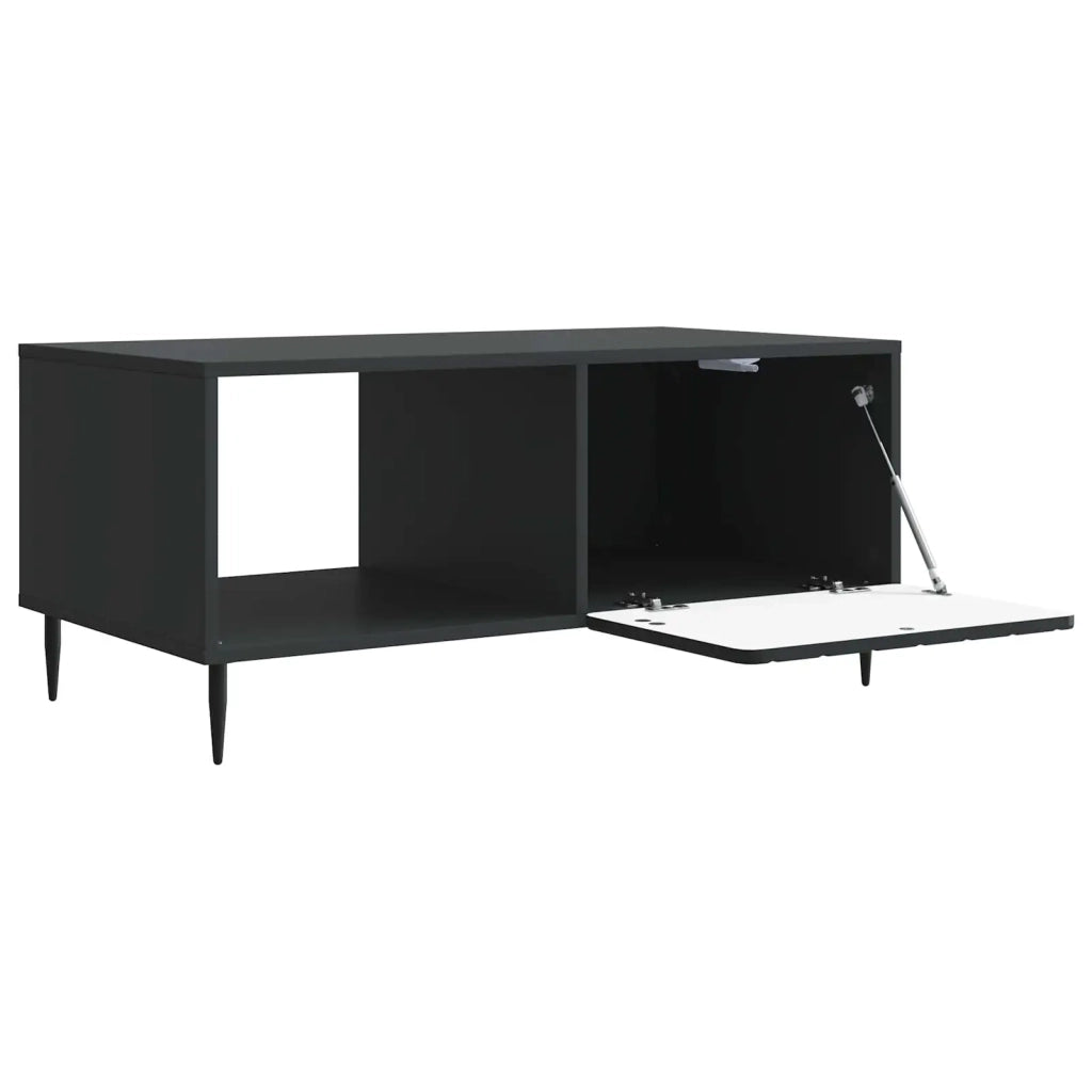 Tavolino da salotto | Tavolino da caff¨¨ | Tavolino da Soggiorno Nero 90 x 50 x 40 cm Legno ingegnerizzato