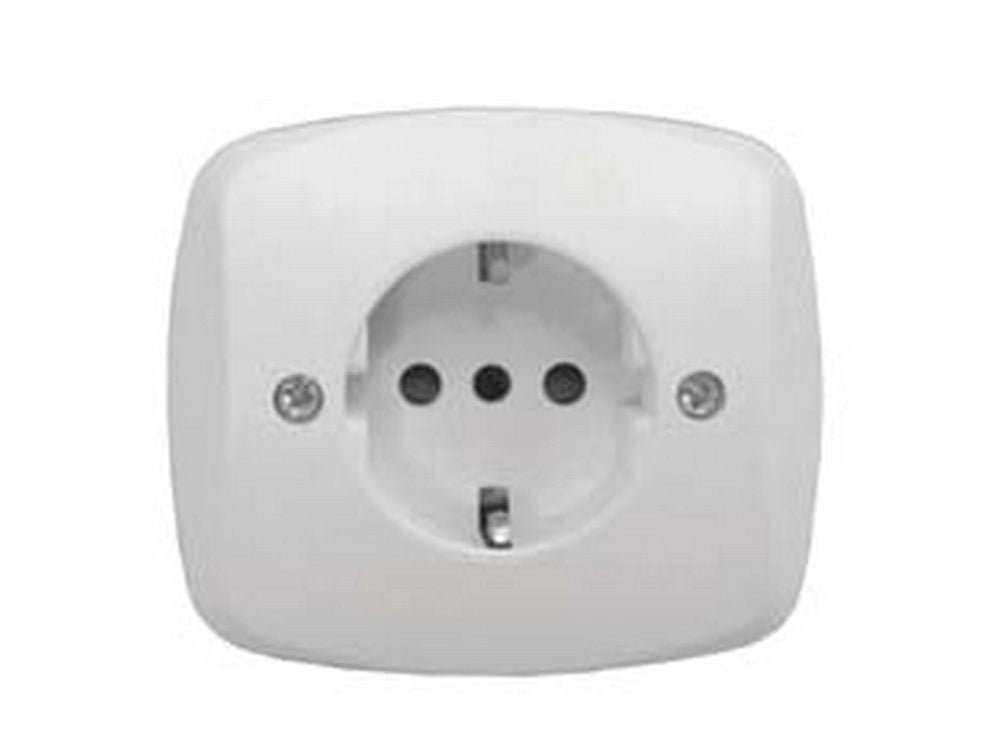 10pz placca presa schuko 16a+t "venus" - mm.76x76 (1820.d) cod:ferx.fer153799