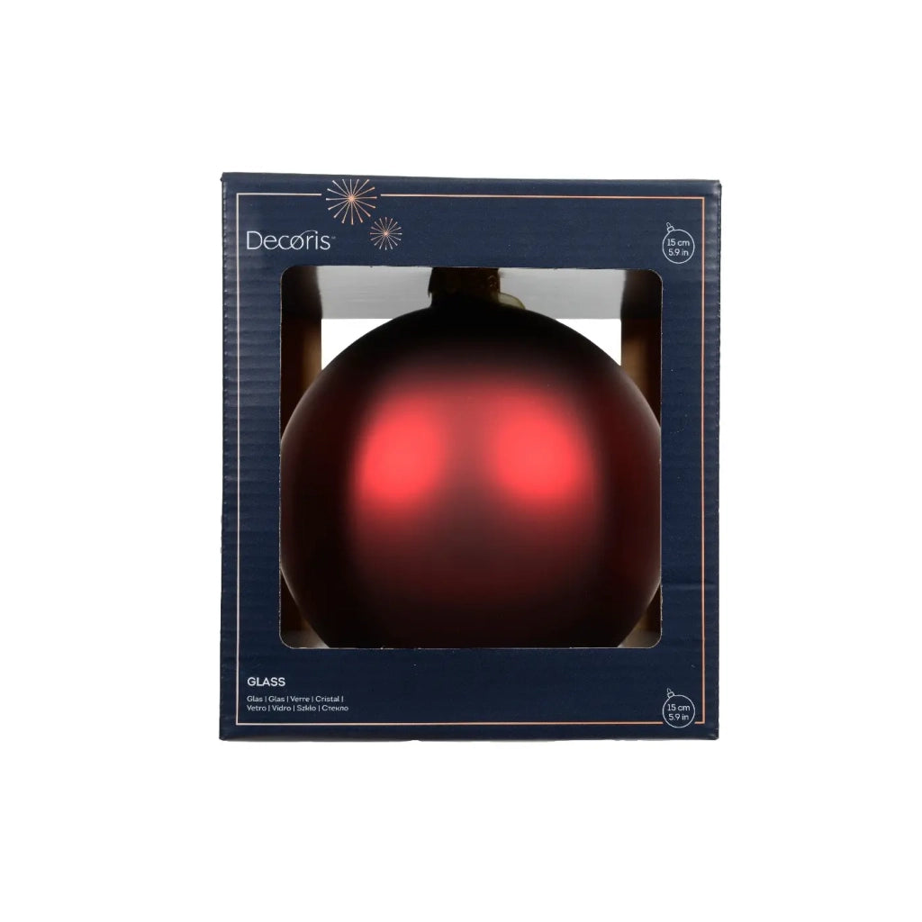 Pallina Vt opaco sangue di bue d15cm