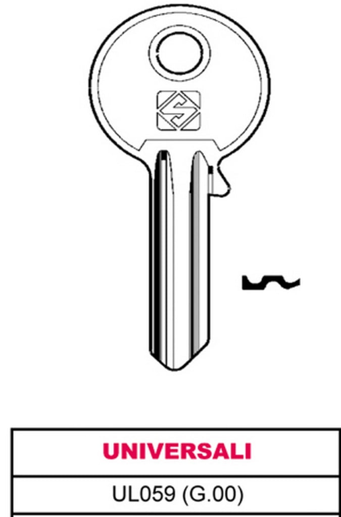 CHIAVI PZ10 UL 059 UNIVERSALE SENZA MARCA GENERICO