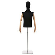 Manichino Regolabile 170-218 cm con Base Maschio PP Nero 42041704