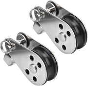 2 pezzi di Rvs Nylon Carrelli Elevatori Piccoli per Barche Vela, Canoa, Kajak