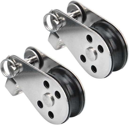 2 pezzi di Rvs Nylon Carrelli Elevatori Piccoli per Barche Vela, Canoa, Kajak